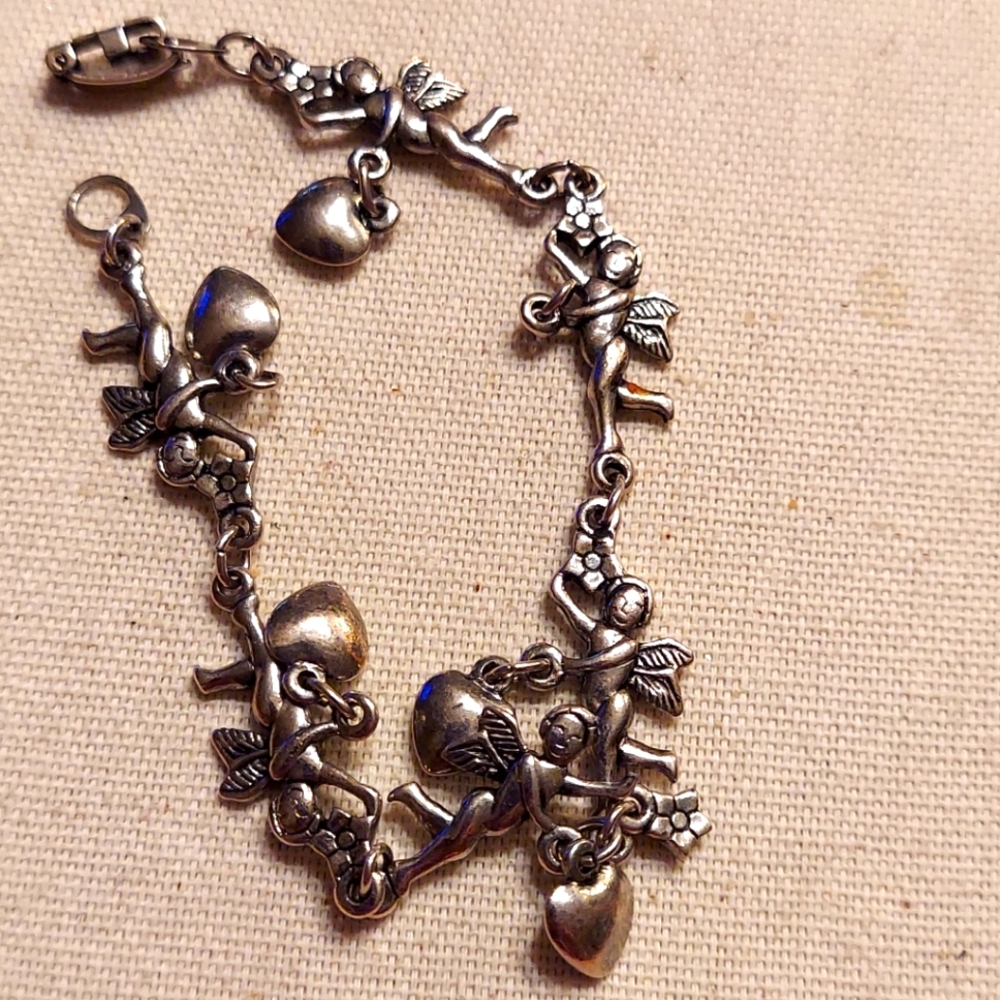Heart ❤ and 👼charm bracelet
